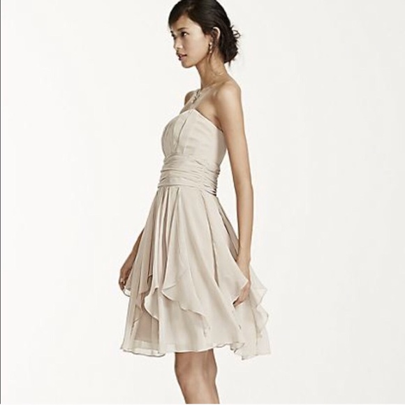 Strapless Chiffon Dress - Picture 3 of 3